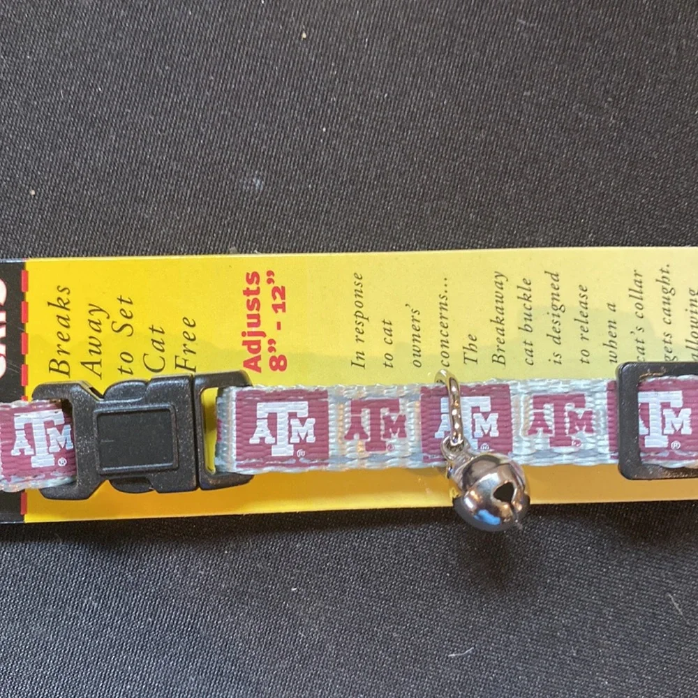 NEW - Texas A&M University Breakaway Cat Collar